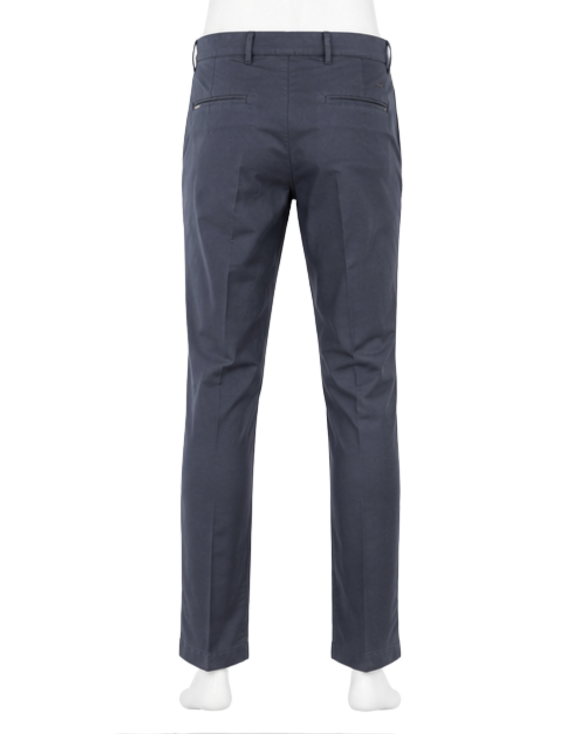 Pantalone Uomo in Cotone Rasato Blu Navy - Sartoriale Elegante